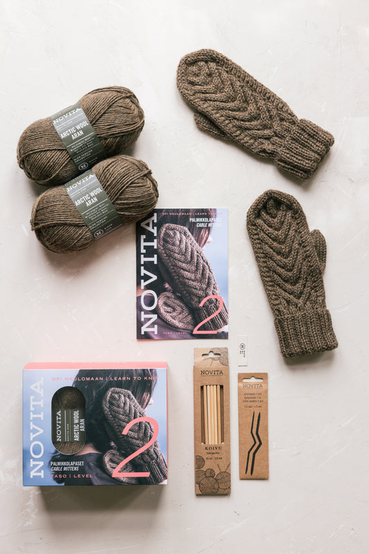 Opi neulomaan, taso 2: Palmikkolapaset