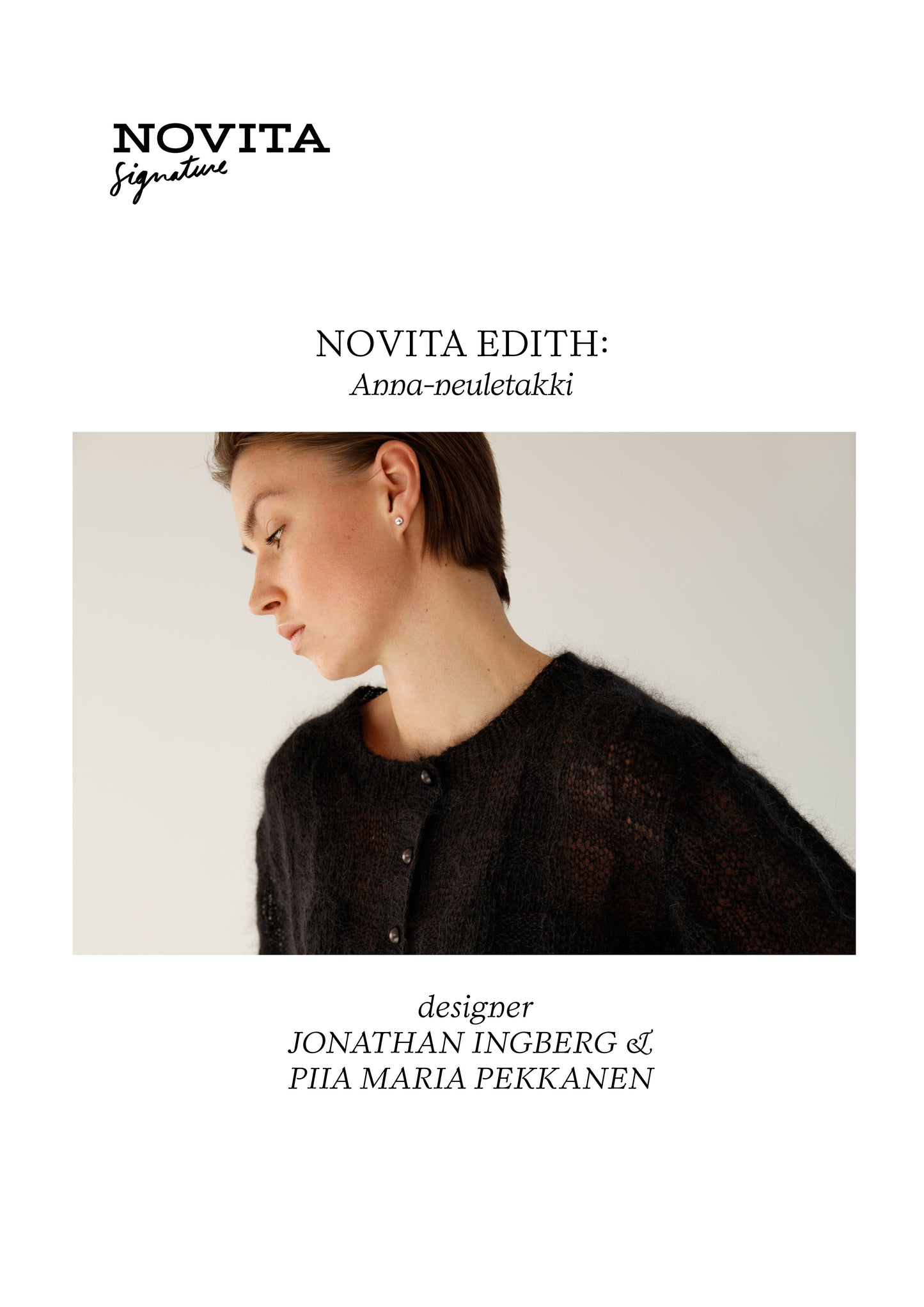 Downloadable pattern: By Hinder x Novita: Anna Cardigan (FIN/ENG/SWE/DE/NL)