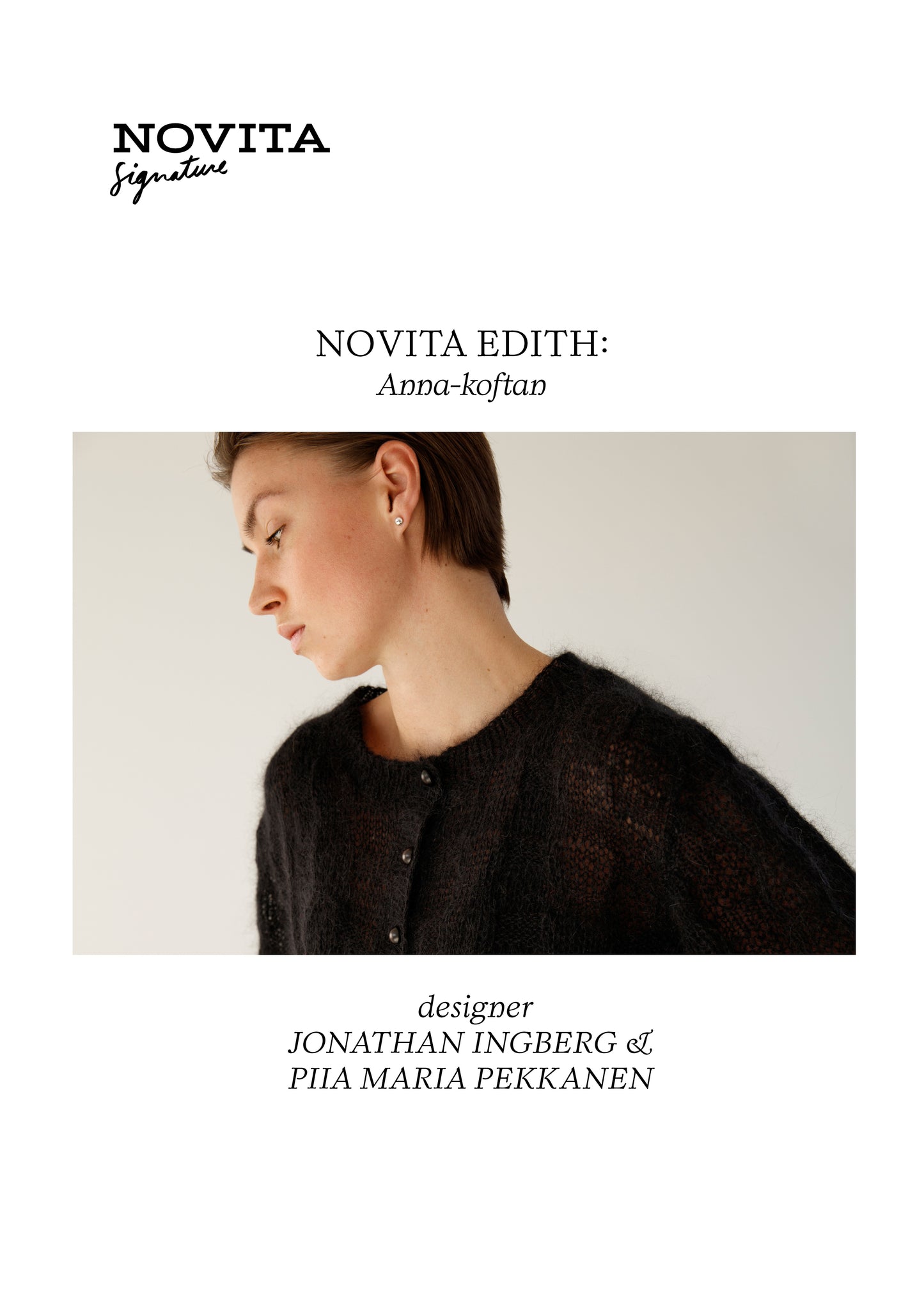 Downloadable pattern: By Hinder x Novita: Anna Cardigan (FIN/ENG/SWE/DE/NL)