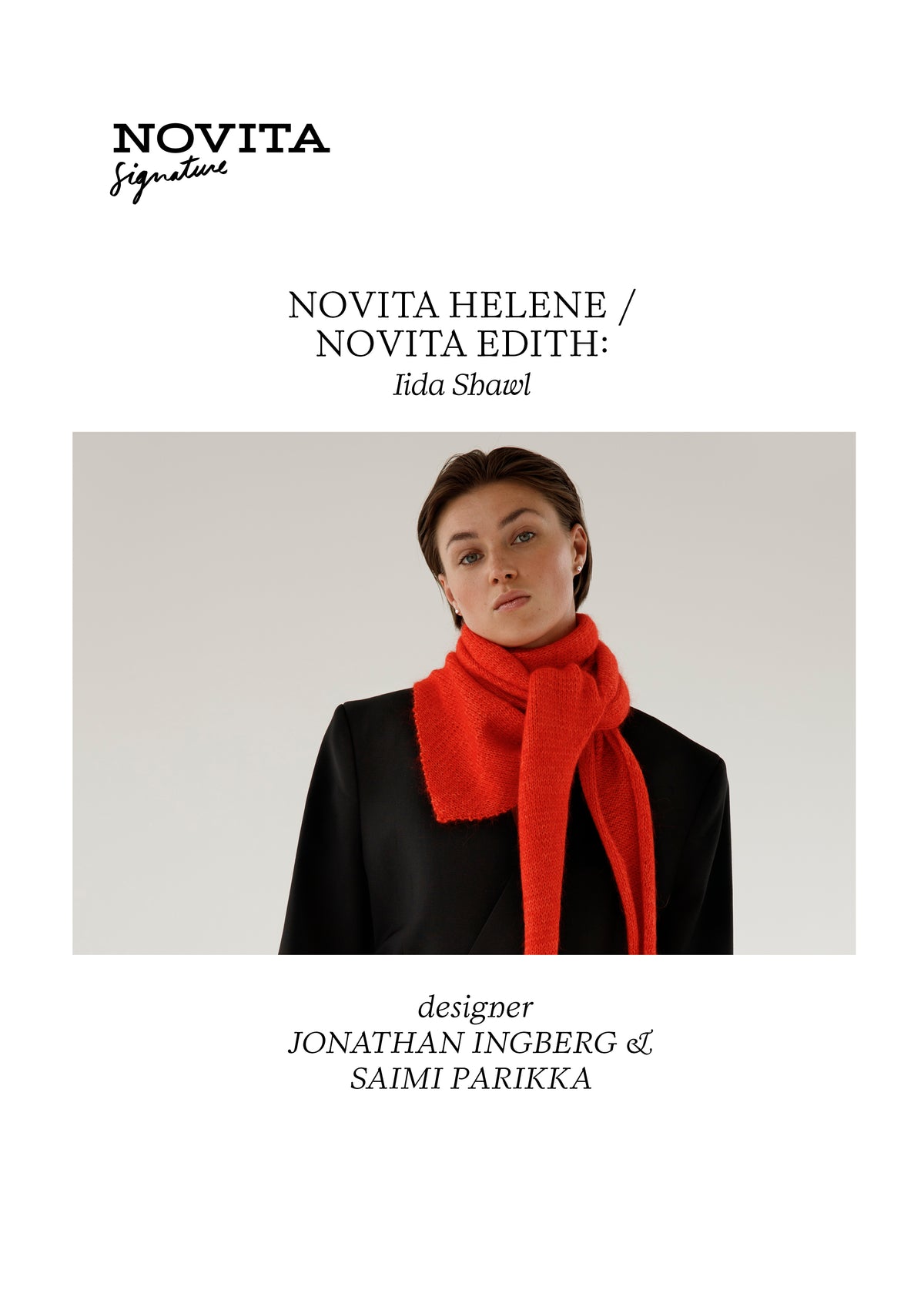 Downloadable pattern: By Hinders x Novita: Iida Scarf (FIN/ENG/SWE/DE/NL)