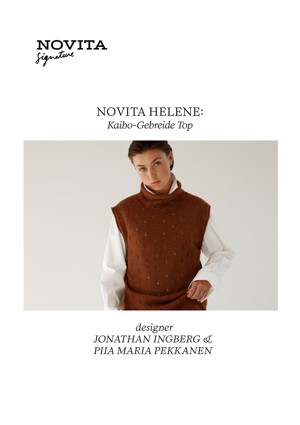 Downloadable pattern: By Hinders x Novita: Kaiho Knitted Top (FIN/ENG/SWE/DE/NL)