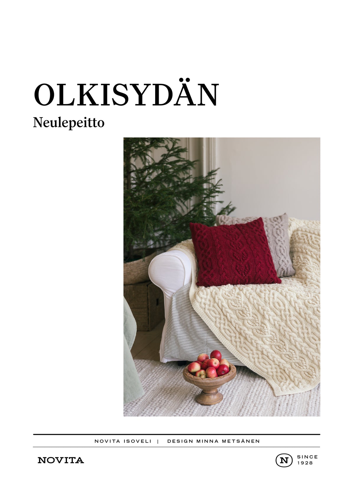 Downloadable pattern: Olkisydän Knitted Blanket (FIN/ENG)