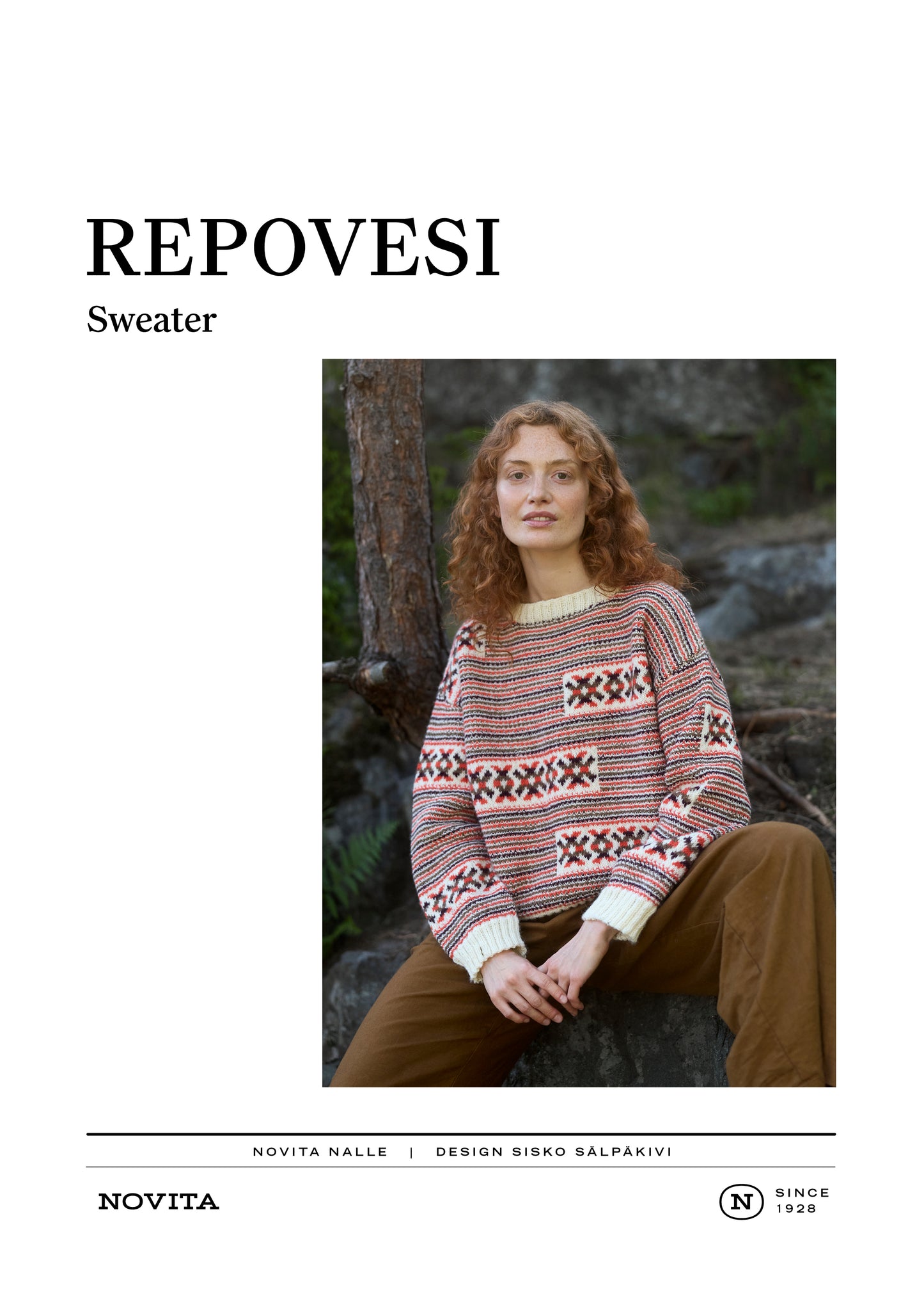 Downloadable pattern: Repovesi Sweater (FIN/ENG, Autumn 2026)
