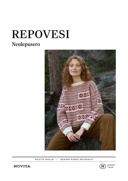 Downloadable pattern: Repovesi Sweater (FIN/ENG, Autumn 2026)