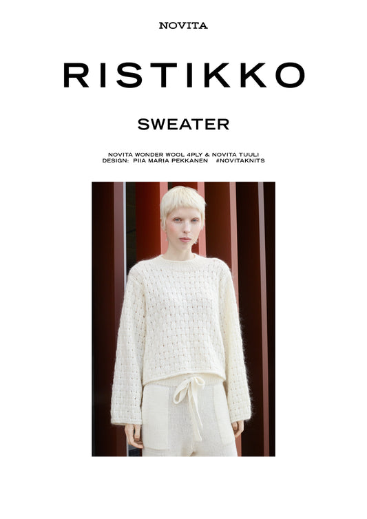 Downloadable pattern: Ristikko sweater (Autumn 2025) FIN/SWE/ENG