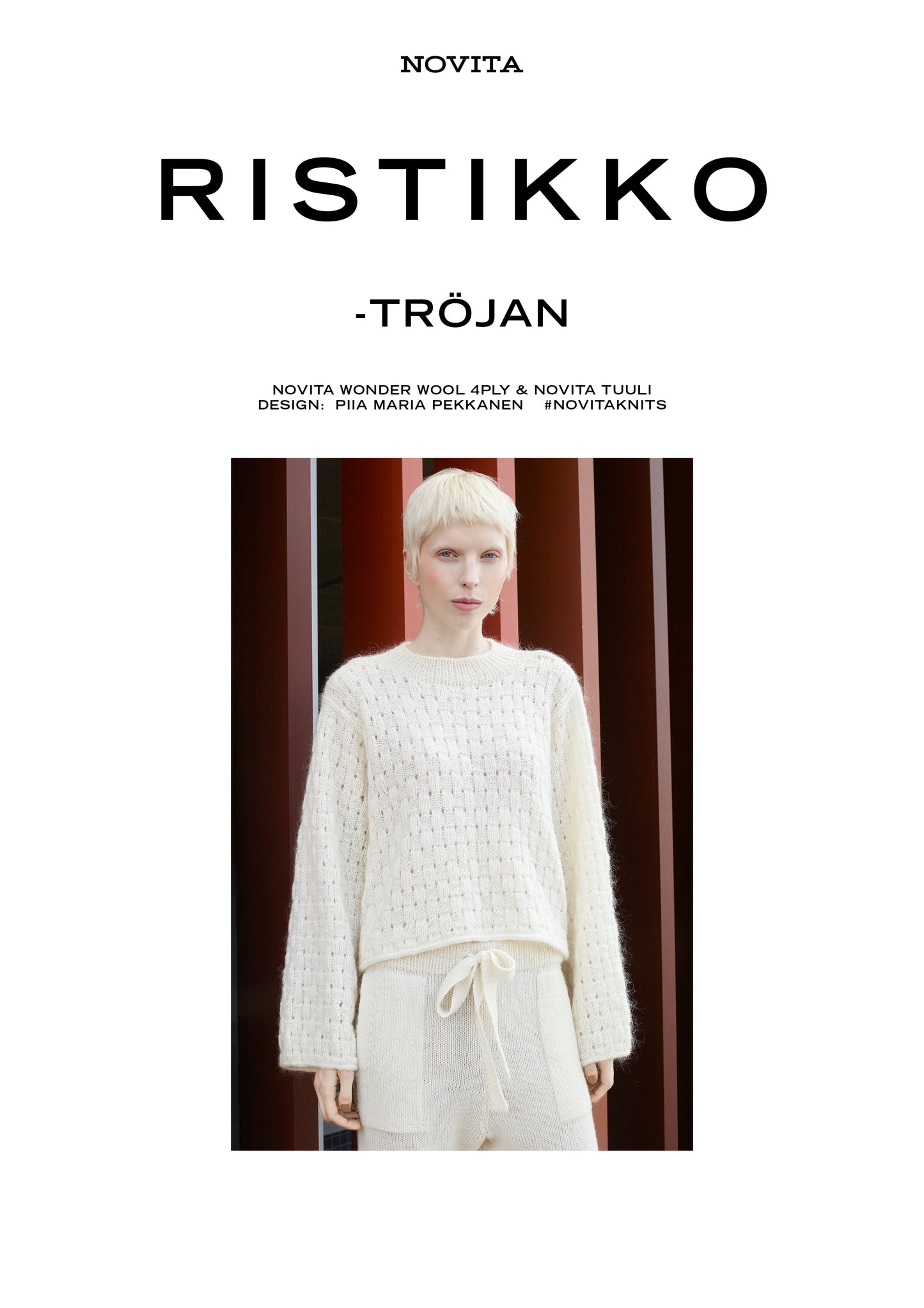 Downloadable pattern: Ristikko sweater (Autumn 2025) FIN/SWE/ENG