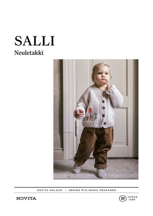 Downloadable pattern: Salli Cardigan (FIN/SWE/ENG)