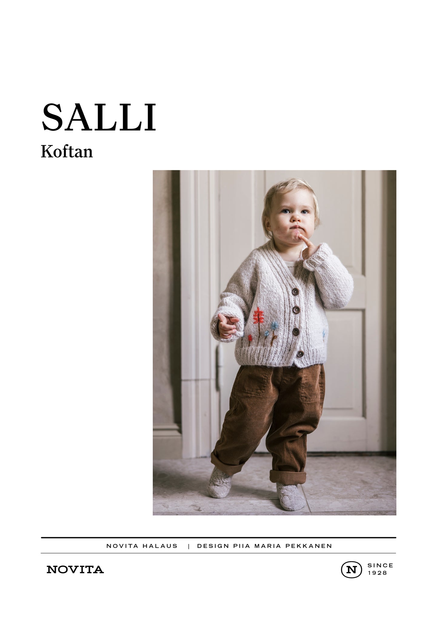 PDF-mönster: Salli-koftan(FIN/SWE/ENG)