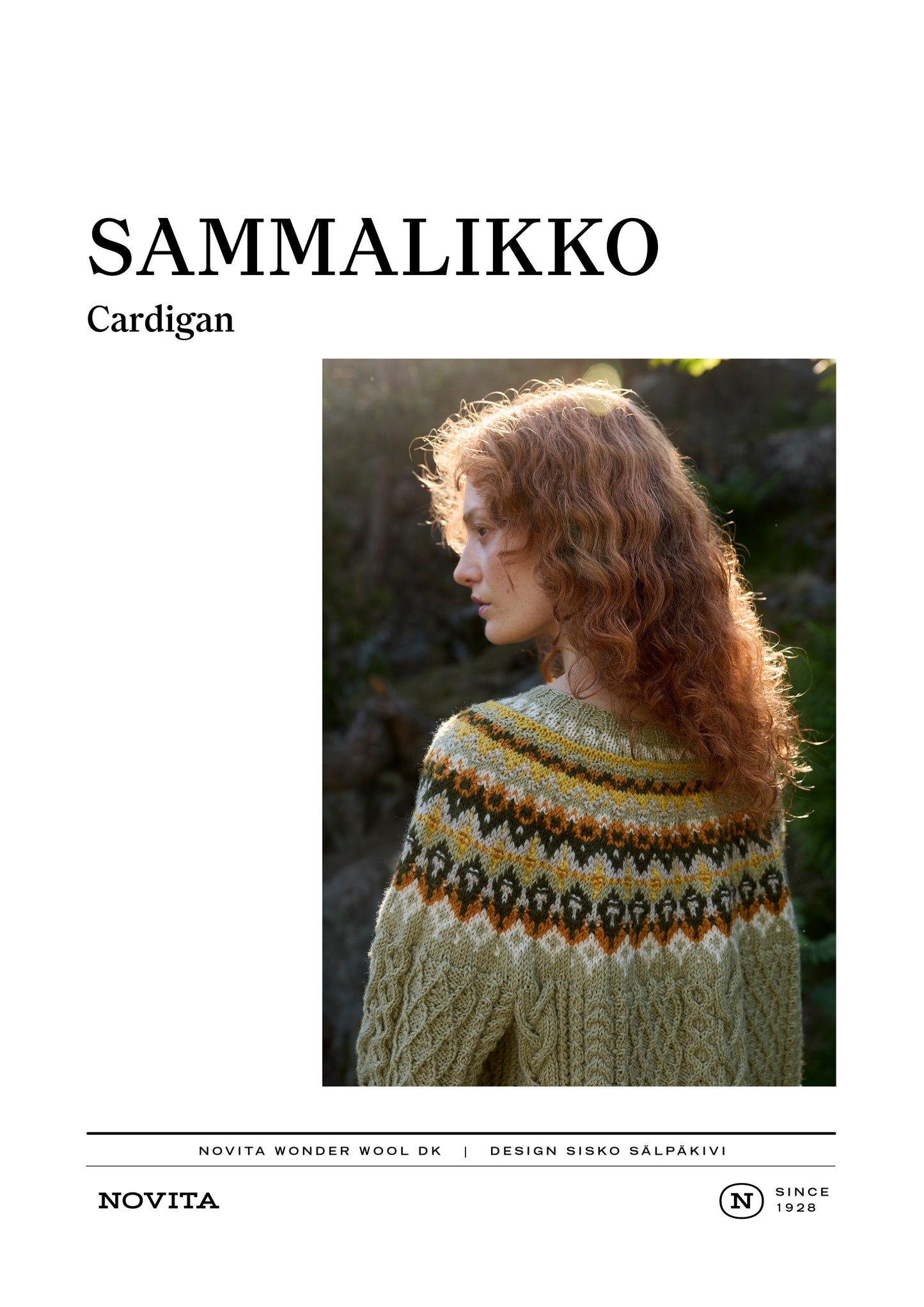 Downloadable pattern: Sammalikko Cardigan (FIN/ENG, Autumn 2026)