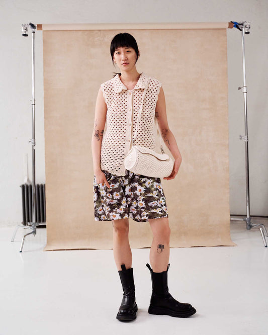 Downloadable pattern: Sydämessäni Crochet Vest (Novita Summer 2025)