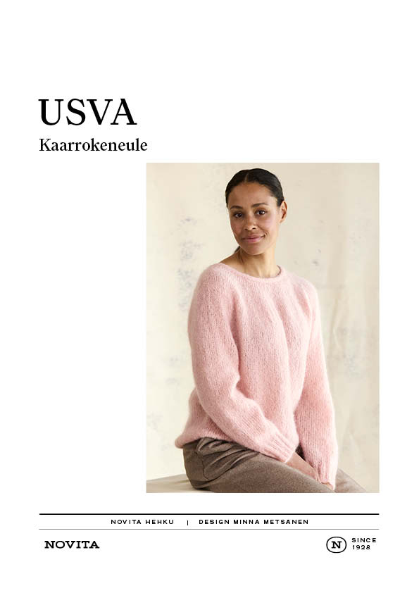 Downloadable pattern: Usva Yoke Sweater (FIN/ENG)
