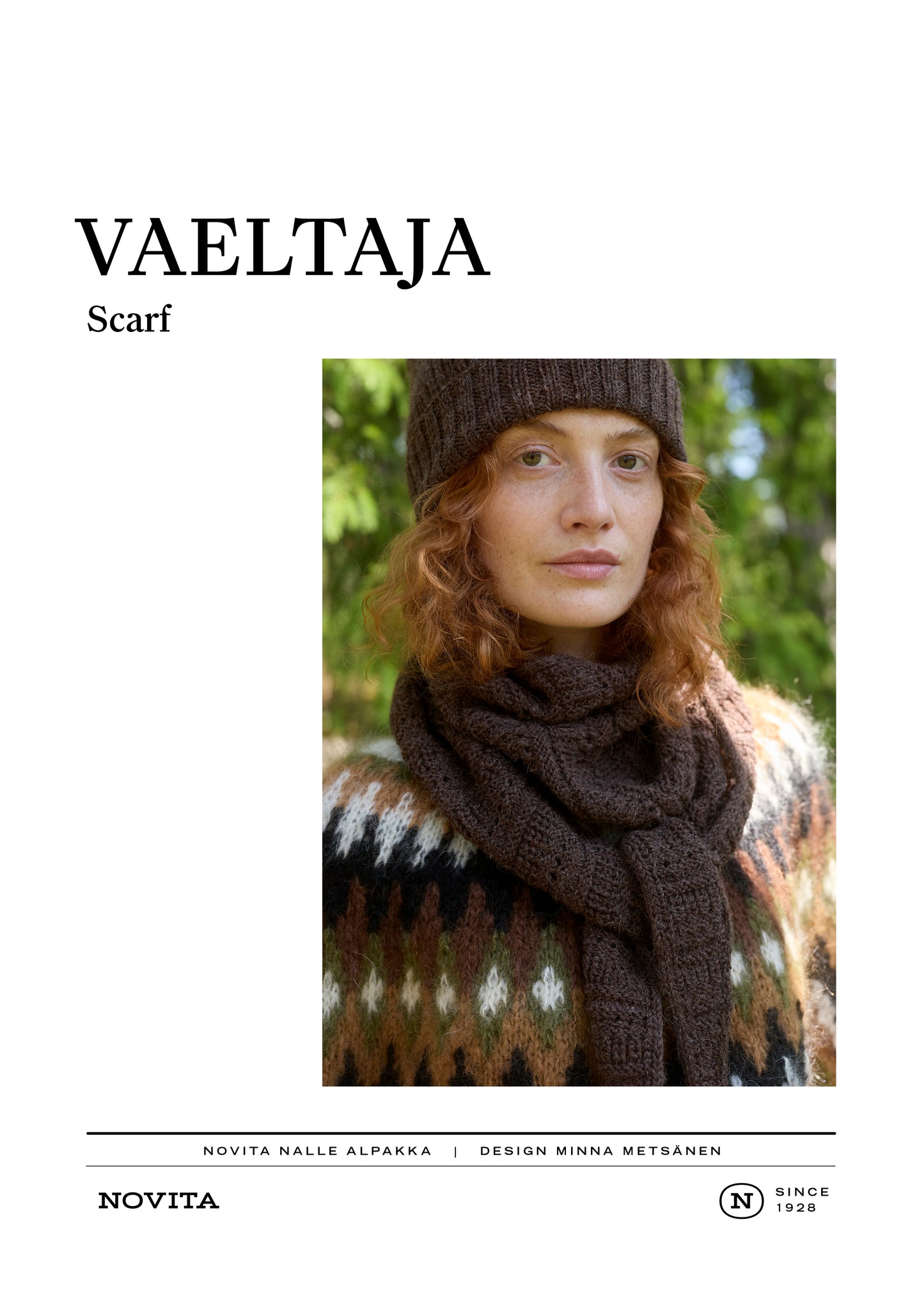 Downloadable pattern: Vaeltaja Scarf (FIN/ENG, Autumn 2026)