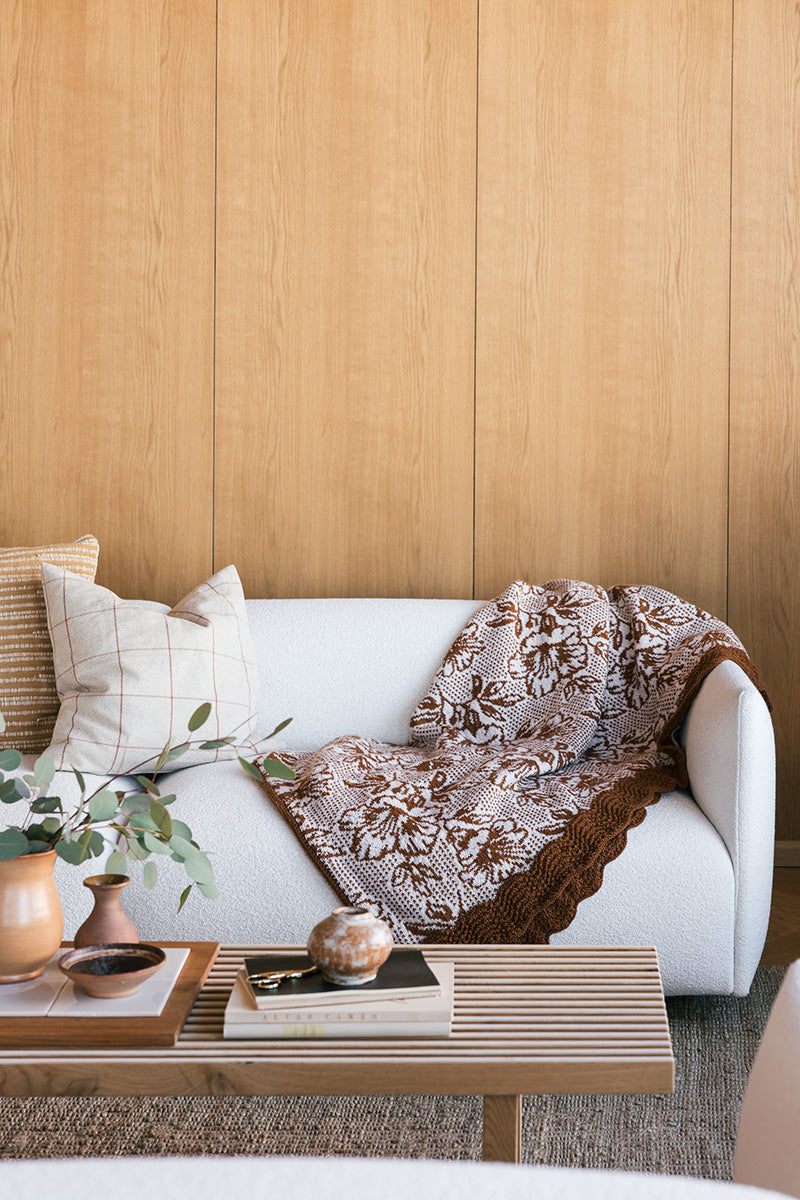 Downloadable pattern: Myrna Blanket (Arabia x Novita)