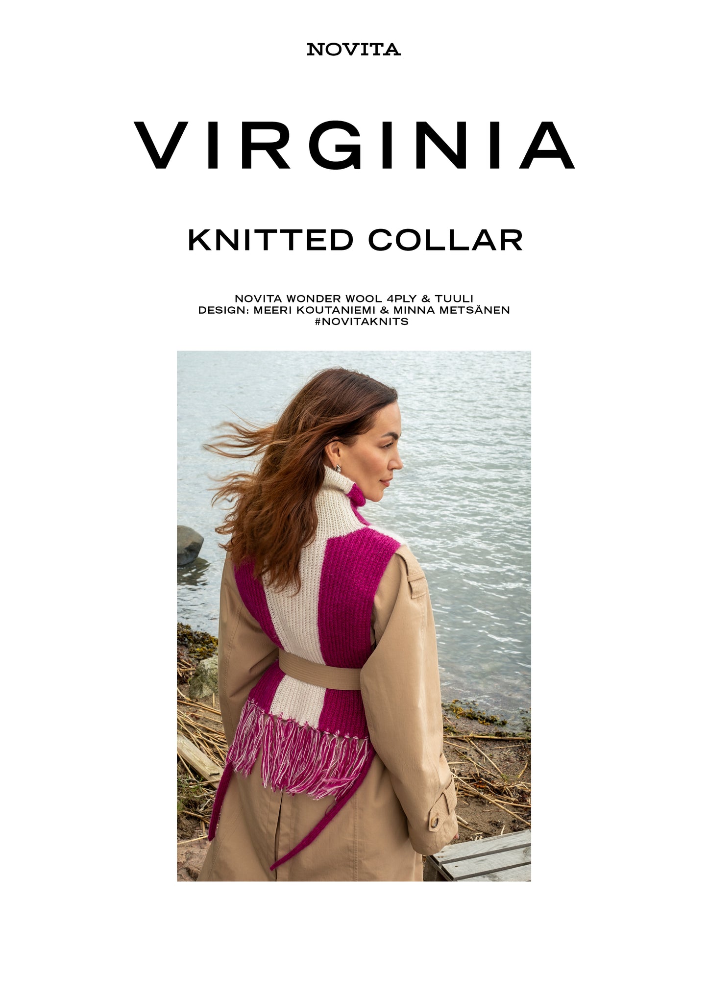 Downloadable pattern: Virginia knitted collar (Autumn 2025) FIN/SWE/ENG