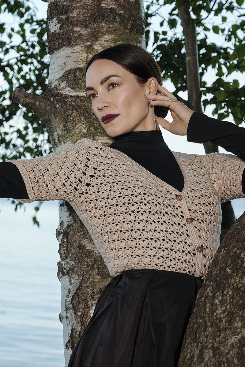 Downloadable pattern: Aino crochet cardigan (Autumn 2025) FIN/SWE/ENG