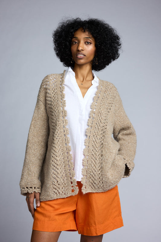 Downloadable pattern: Amie Cardigan (Novita Summer 2024)