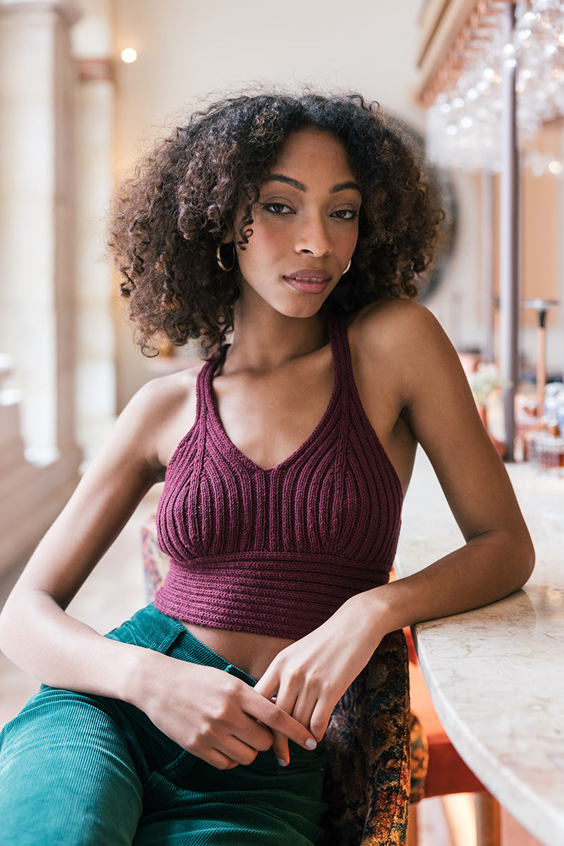 Downloadable pattern: Audrey Knitted Top (Novita Essentials) FIN/SWE/ENG