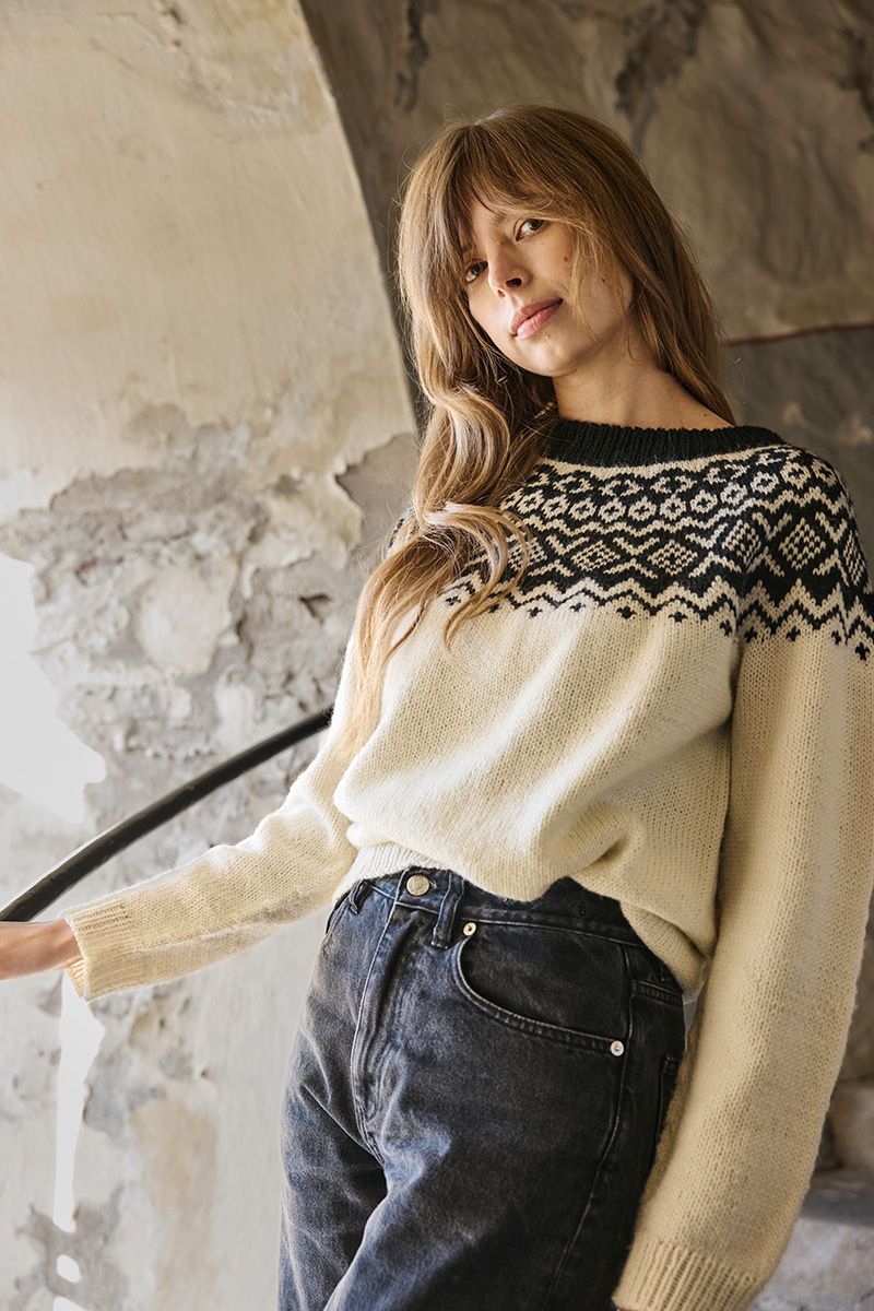 Downloadable pattern: Nerida Sweater (Novita Essentials) FIN/SWE/ENG