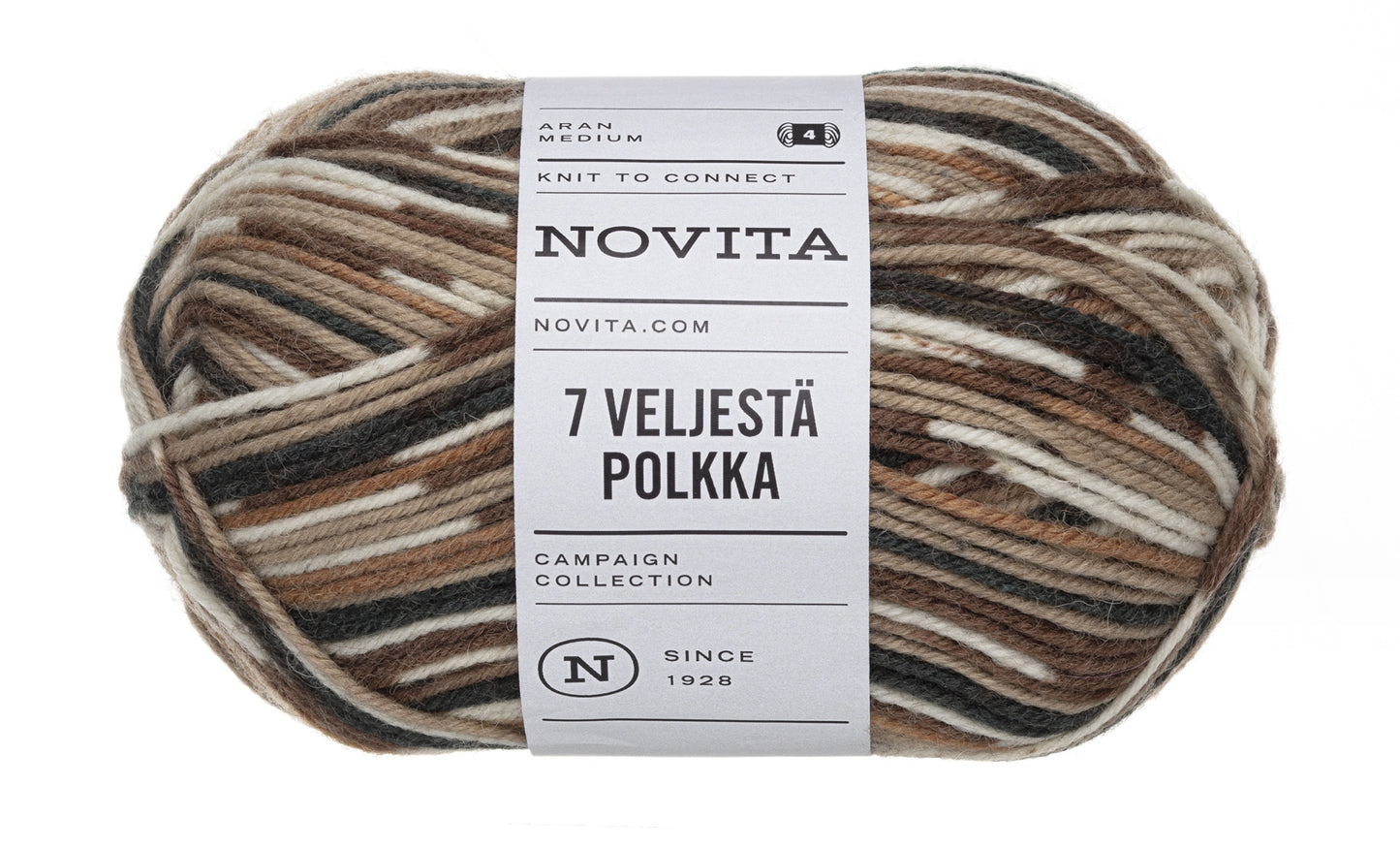 Novita 7 Veljestä Polkka 100 g villasekoitelanka