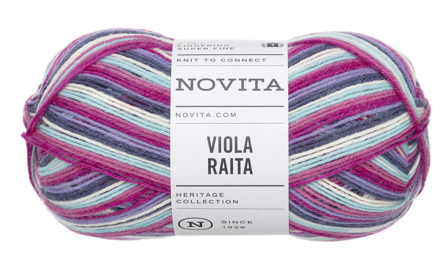Novita Viola Raita 100 g 100 % ullgarn