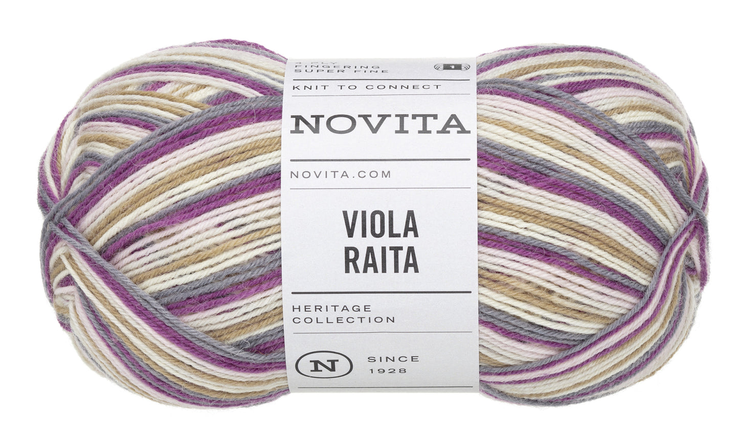 Novita Viola Raita 100 g 100 % ullgarn