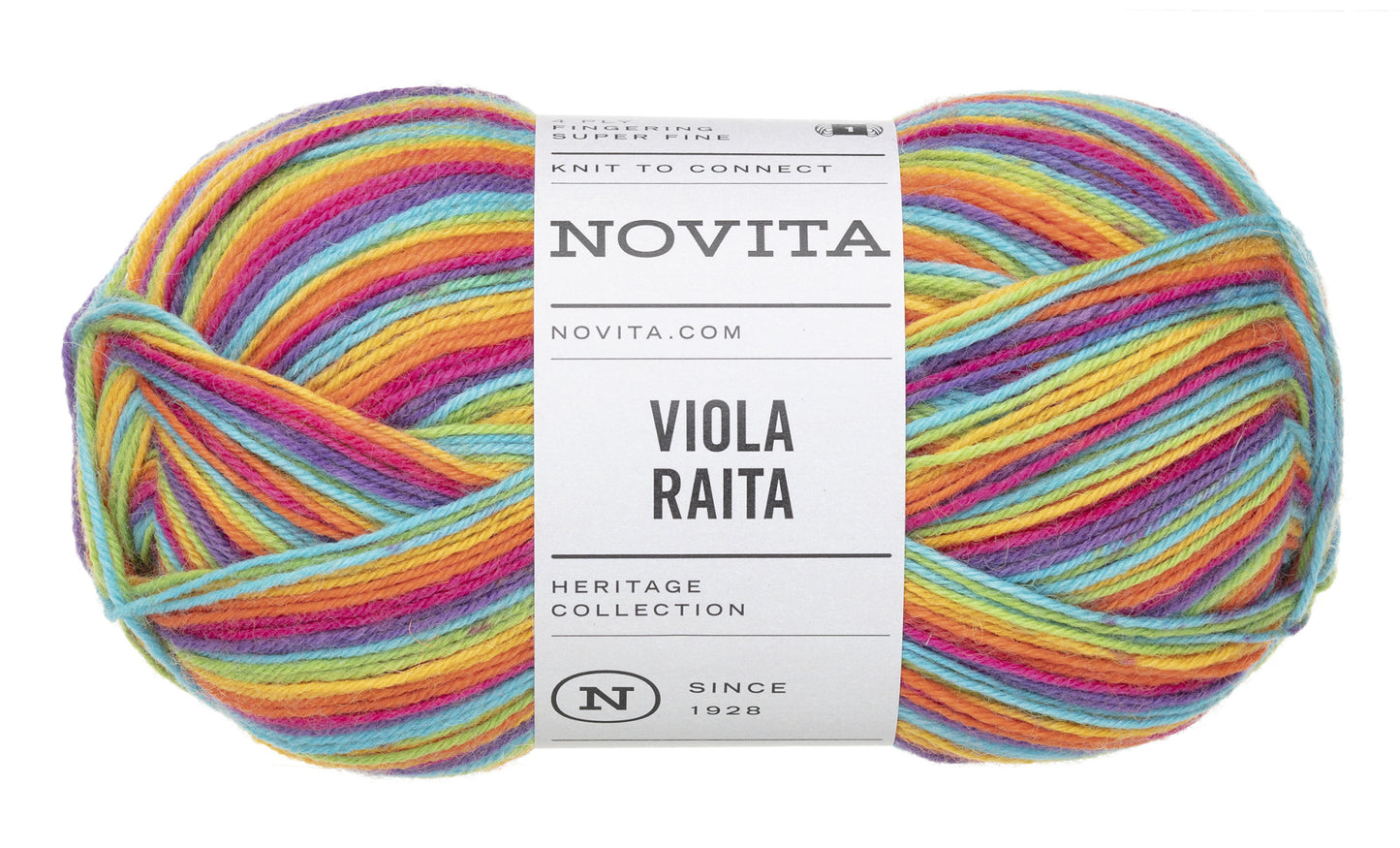 Novita Viola Raita 100 g 100 % ullgarn