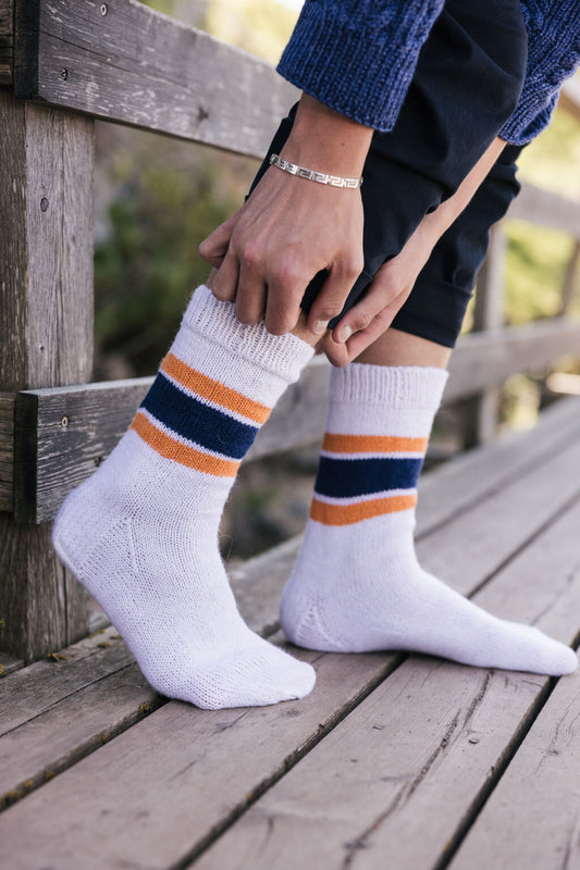 Downloadable pattern: Onnenpotku Socks (Novita Autumn 2024)