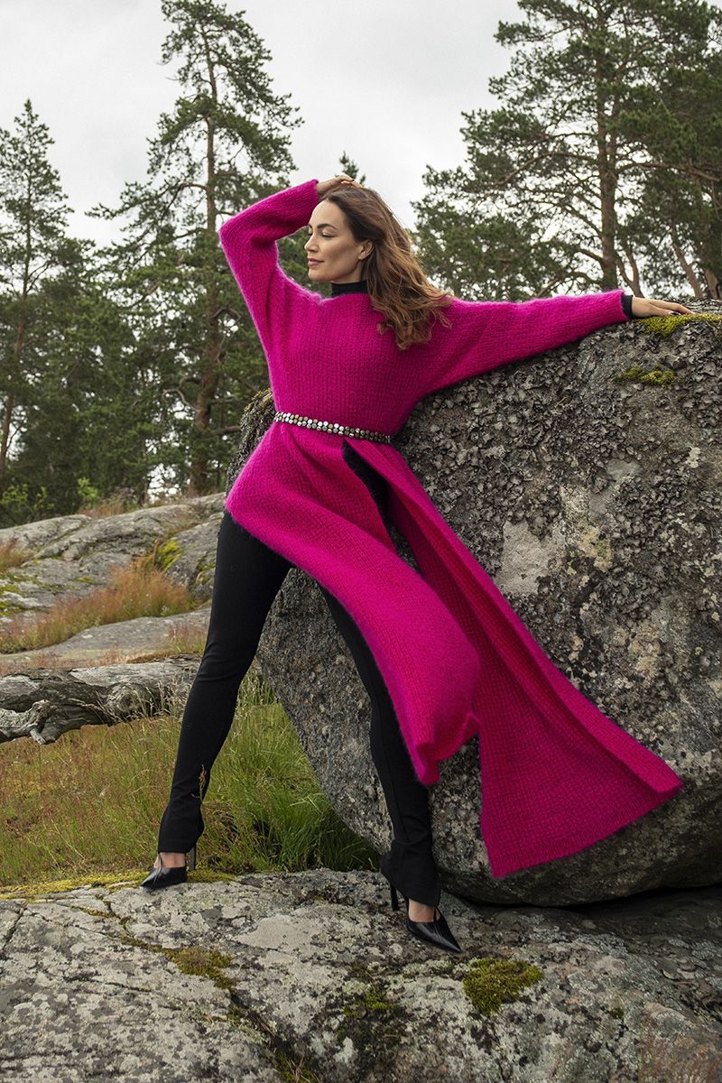 Downloadable pattern: Rosa knit dress (Autumn 2025) FIN/ENG