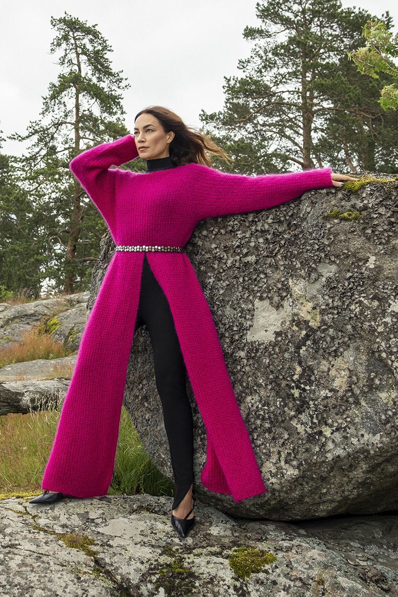 Downloadable pattern: Rosa knit dress (Autumn 2025) FIN/ENG