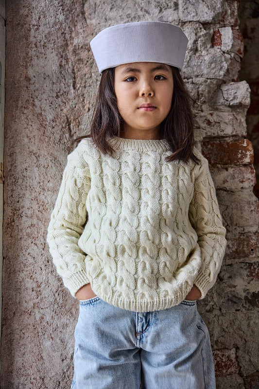 Downloadable pattern: Sirena Cable Sweater Mini (Novita Essentials)