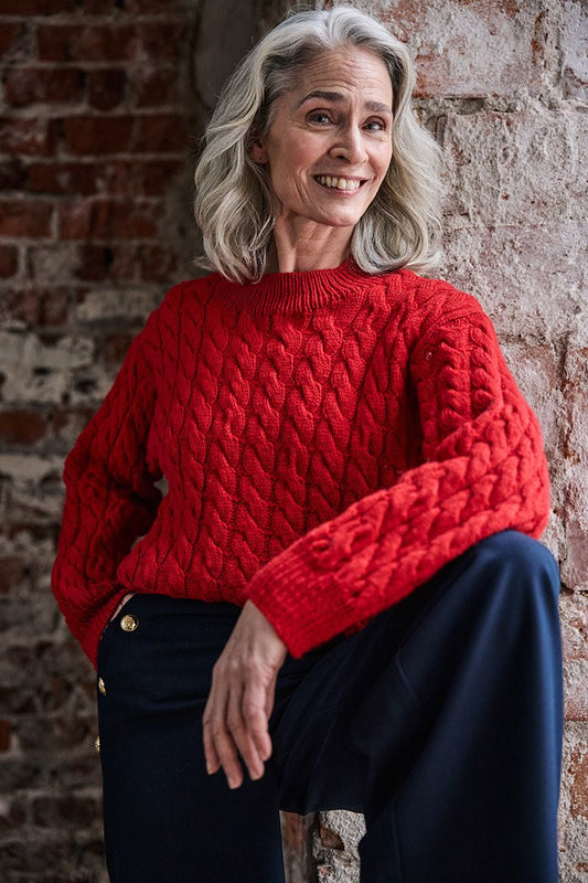 Downloadable pattern: Sirena Cable Sweater (Novita Essentials)